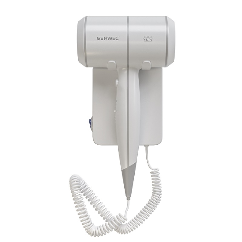 Genwec Ionic Wall Mounted Hair Dryer 1.8kW White