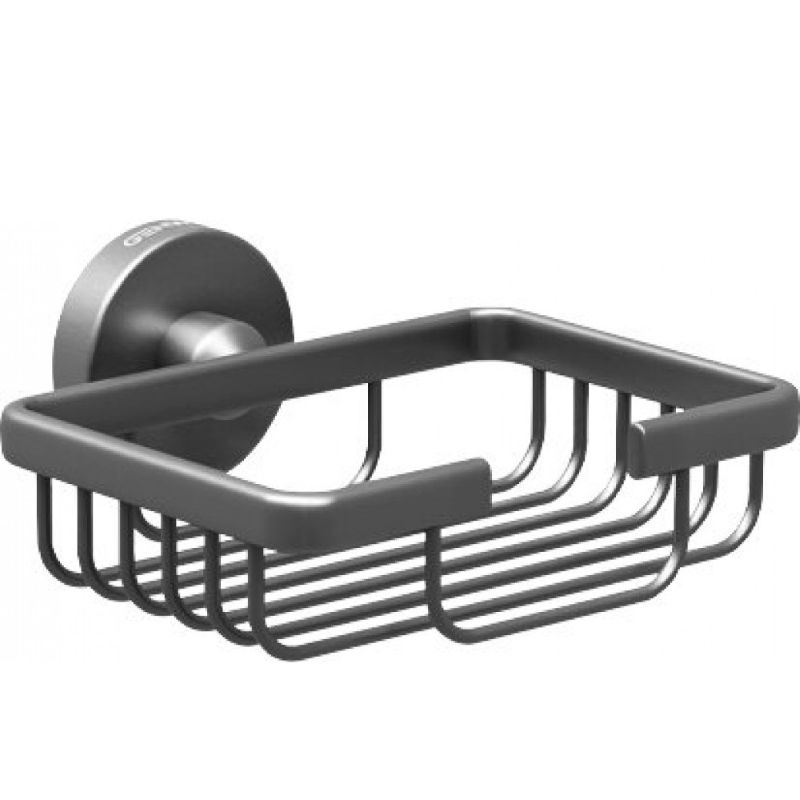 Genwec Nimbus Stainless Steel Soap Basket Brushed Metal