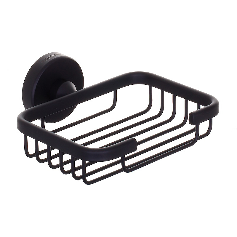 Genwec Nimbus Matt Black Stainless Steel Soap Basket