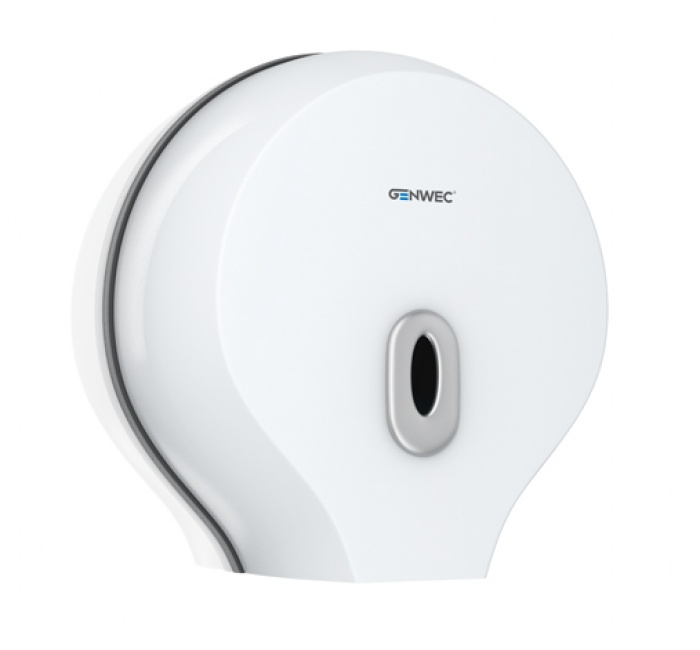 Genwec Jumbo Toilet Paper Dispenser ABS White