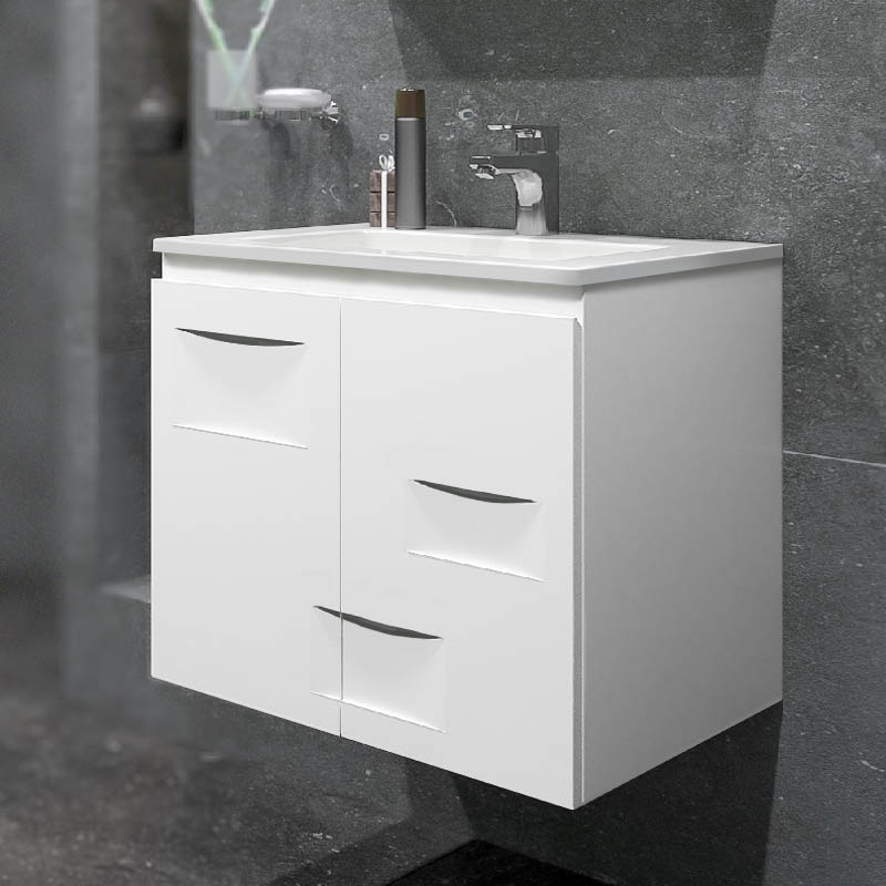 Light Designer Bathroom Cabinet and Basin