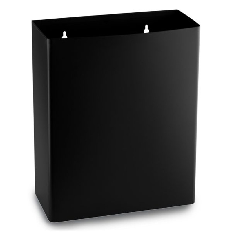 Prestige Ecoline 23L Wall Mounted Open Top Bin - Matt Black image - E-23WOT/MBK