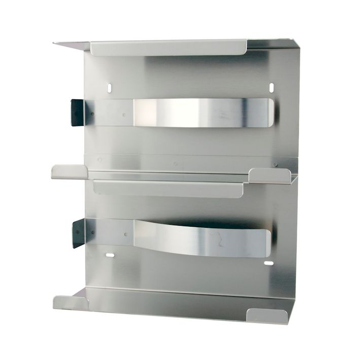 Prestige Stainless Steel Double Glove Box Dispenser - ME8489