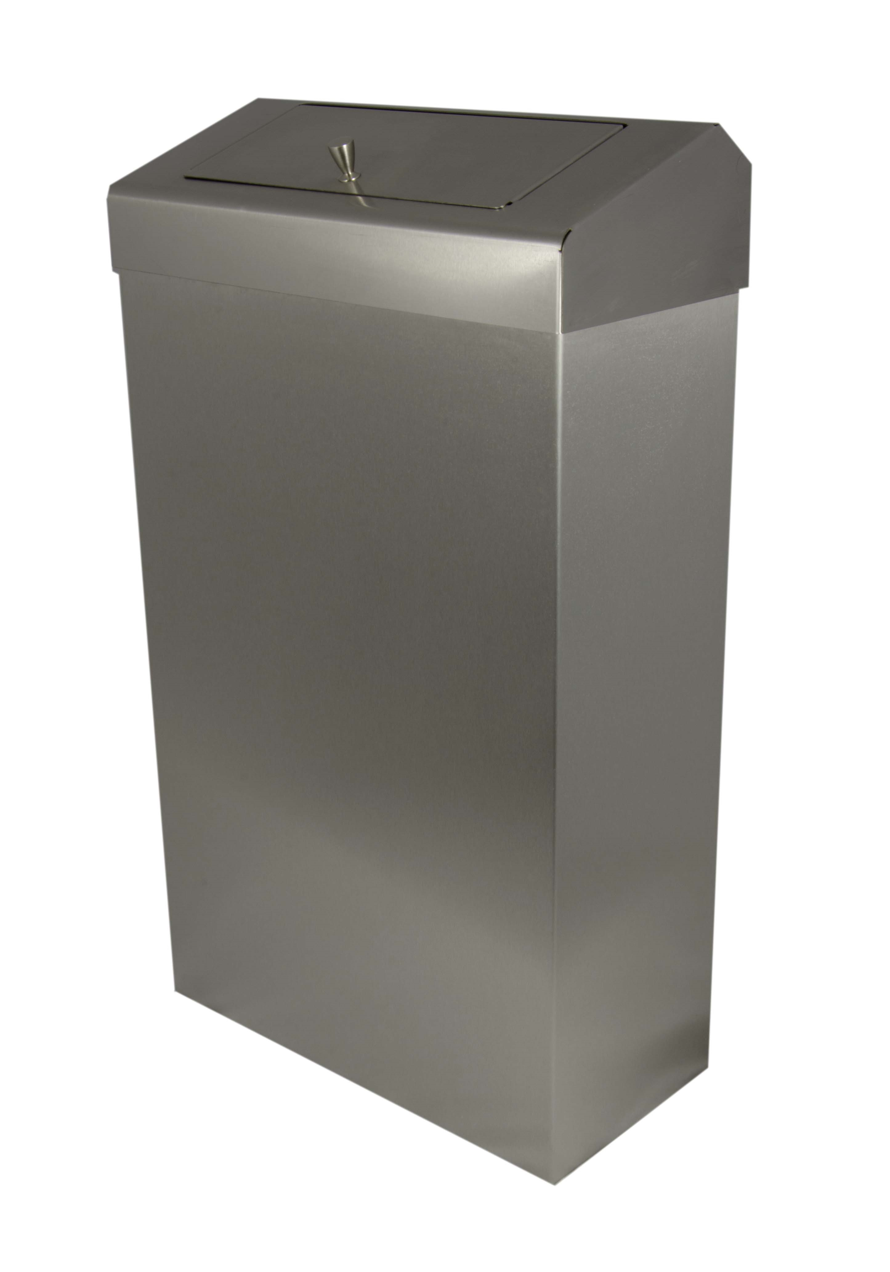 Brushed Stainless 30Ltr Sanitary Wastebin - PL72MBS