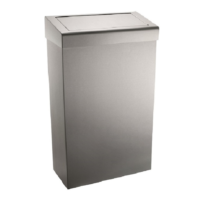 Brushed Stainless Steel 30 Litre Wastebin