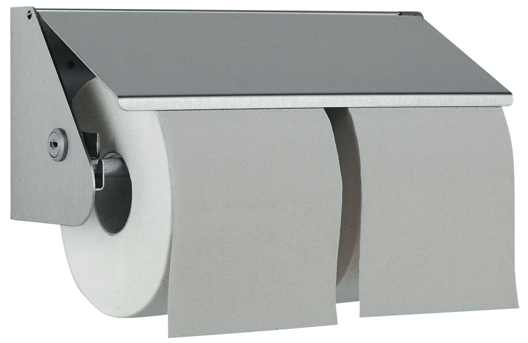 Chrome / Nickle Plated Stainless Steel Double Toilet Roll Holder - DP2109 - WP149