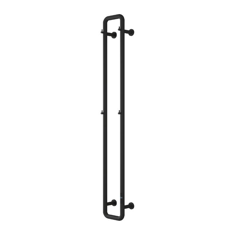 Prestige Pelmo Matt Black Towel Rail 1500mm x 200mm - EPLOK