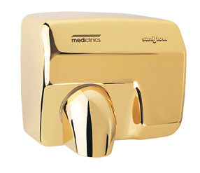 Hand Dryer Sensor Operated Gold Plated 2.5kW