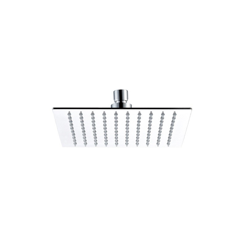 JTP Glide Polished Chrome Square Ultra-Thin 200mm Overhead Shower image on a plain white background - GLS200