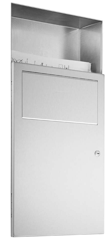 Flame Retardent Hygiene Wastebin Recessed 5ltrs