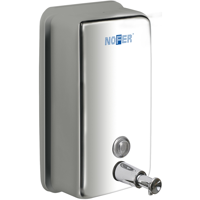 Inox Vertical Polished Stainless Steel Soap dispenser 1200ml - NF03001B