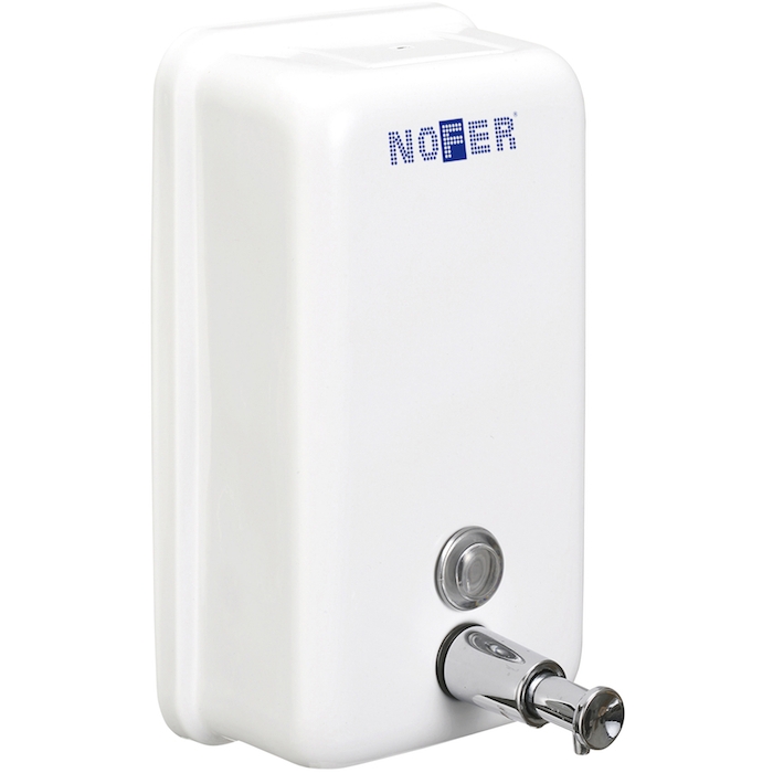 Inox Vertical White Stainless Steel Soap Dispenser 1200ml - NF03001W