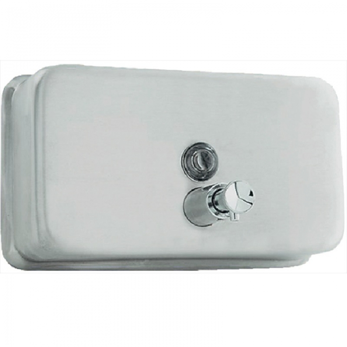 Horizontal Satin Stainless Steel Soap Dispenser 1200ml - NF03002S