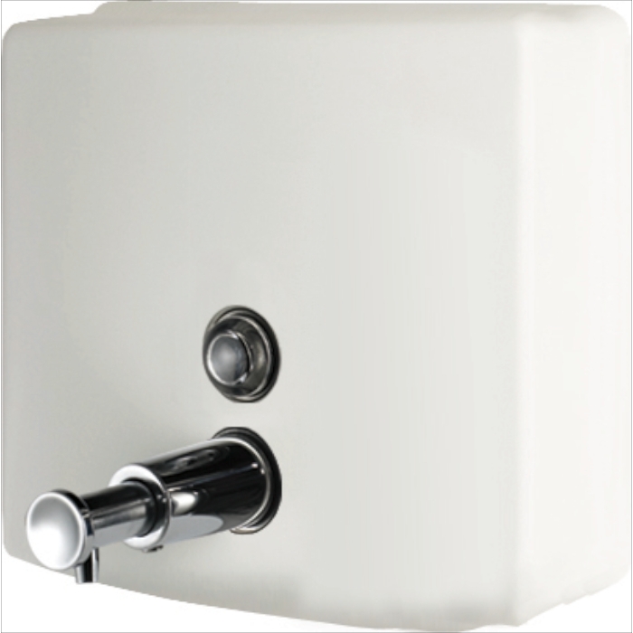 Inox Square White Stainless Steel Soap dispenser 1200ml - NF03004W