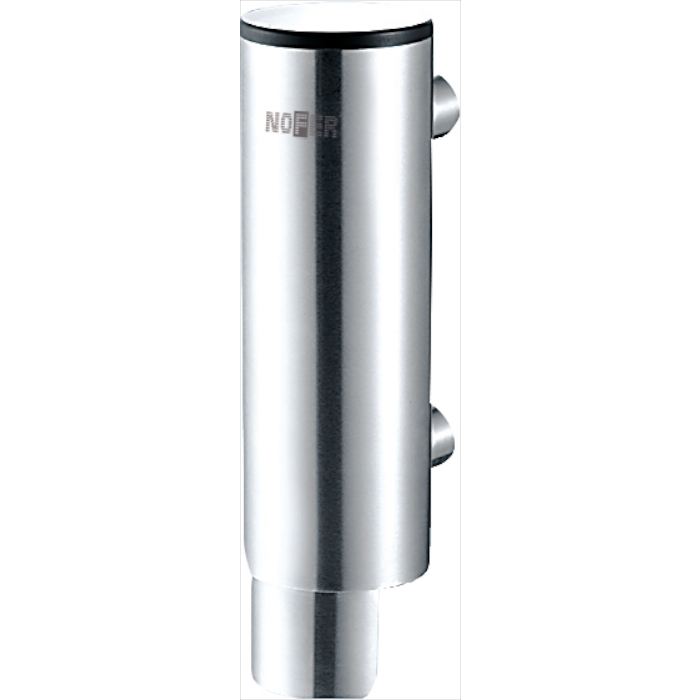 Inox Cylinder Brushed Stainless Steel Soap Dispenser 300ml - NF03024S 