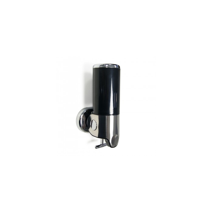 Shower Soap Dispensers Black ABS Stainless Steel Single