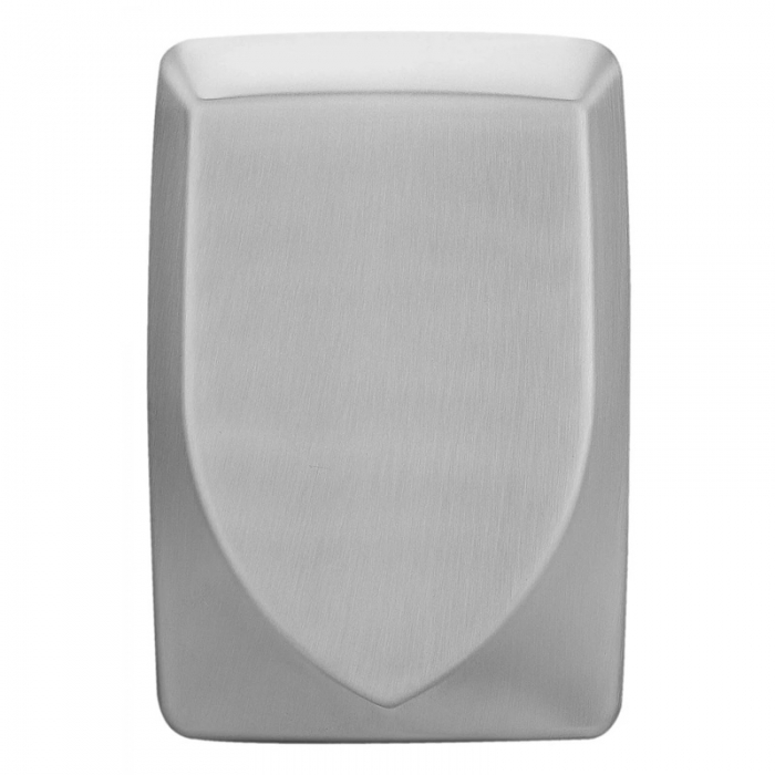 Dryflow Slimforce 1kW Brushed Stainless Steel Hand Dryer Front View on a Plain Background - DFLI02