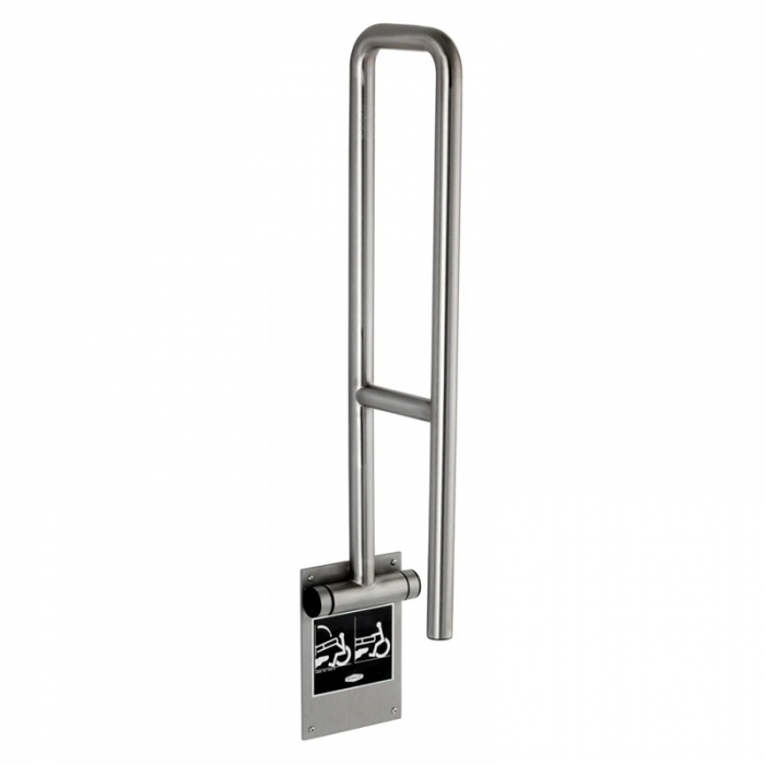Wall-Mounted Swing-Up Grab Bar Bobrick - Up Right