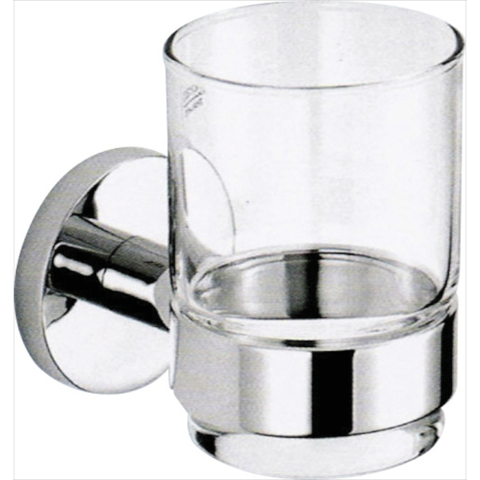 Prestige Glass Toothbrush Holder Chrome Plated Brass - NF16356B