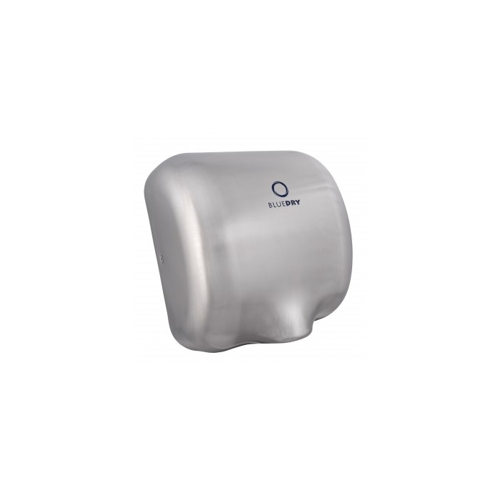 Blue Dry Brushed Stainless Steel Hand Dryer 1800W - BD1000BS