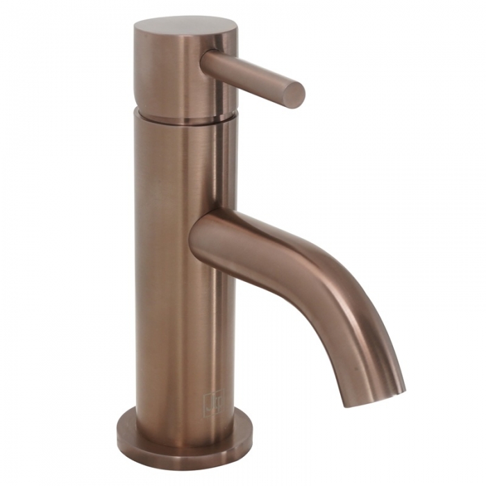 JTP Vos Single Lever Brushed Bronze Mini Basin Mixer Tap image of the side - 21025BRZ