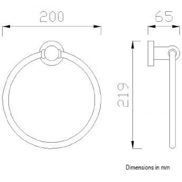 Towel Ring Polished Chrome Prestige