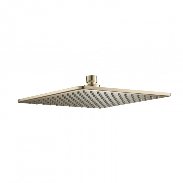 JTP Hix 250mm Brushed Brass Ceiling Mounted Shower Head image - 31250BRZ
