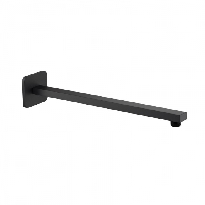 JTP Hix 380mm Matt Black Wall Mounted Shower Arm - 3821380MB