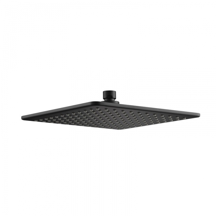 JTP Hix 250mm Matt Black Ceiling Mounted Shower Head image - 38250MB