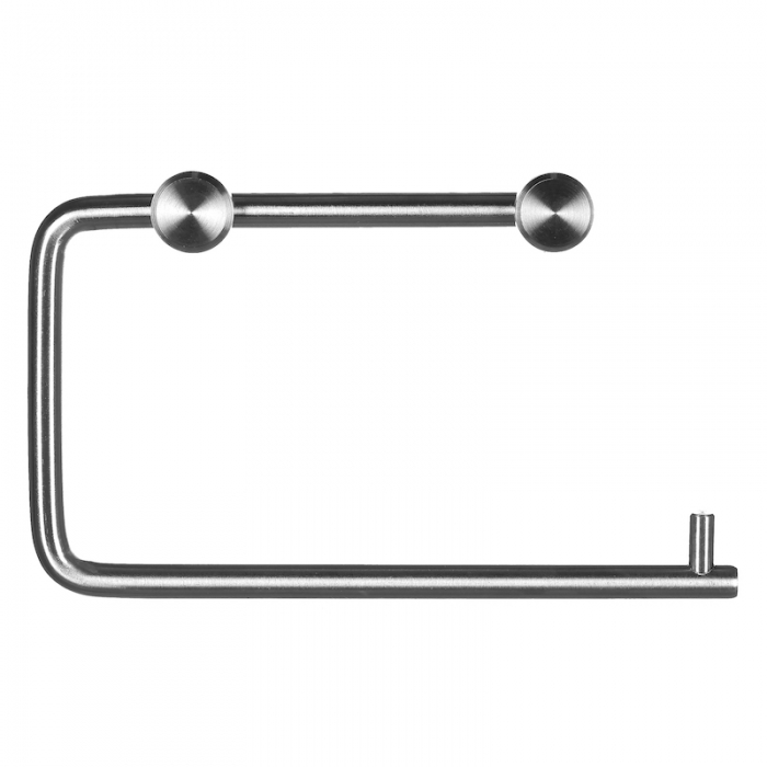 Prestige Single Toilet Roll Holder Stainless Steel - Front View