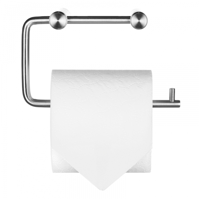 Prestige Single Toilet Roll Holder Stainless Steel - With Toilet Roll