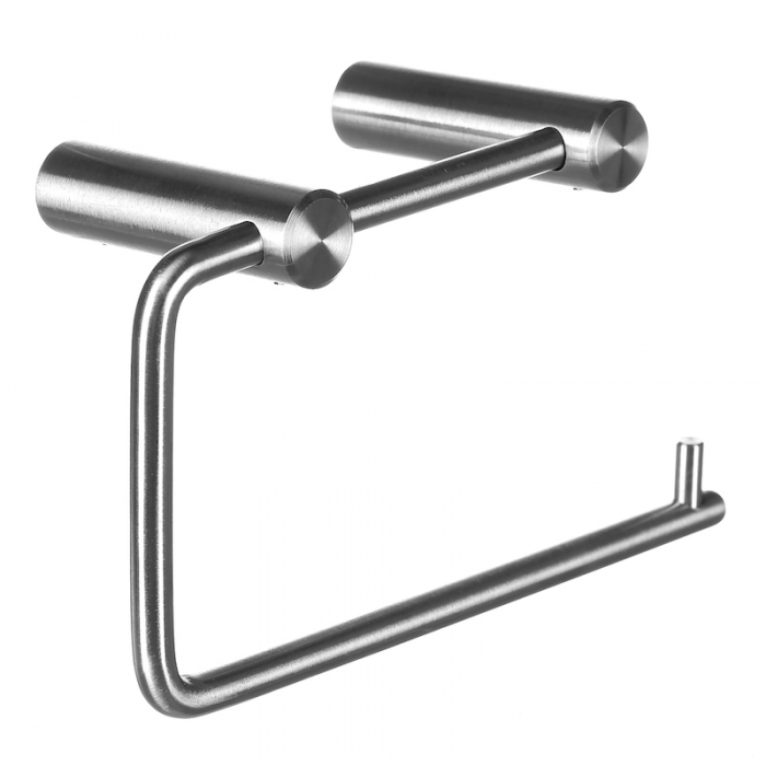 Prestige Single Toilet Roll Holder Stainless Steel - Side View