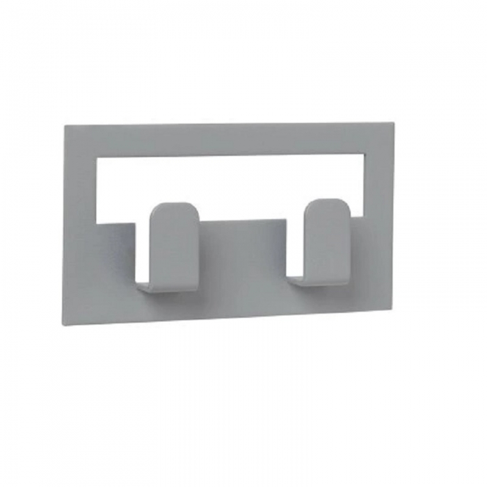 Grey Double Towel Hook