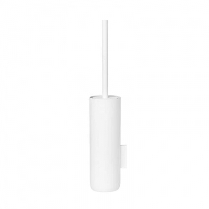 White Toilet Brush