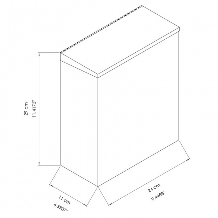 Prestige Ecoline Stainless Steel Feminine Hygiene Bin 7Ltr