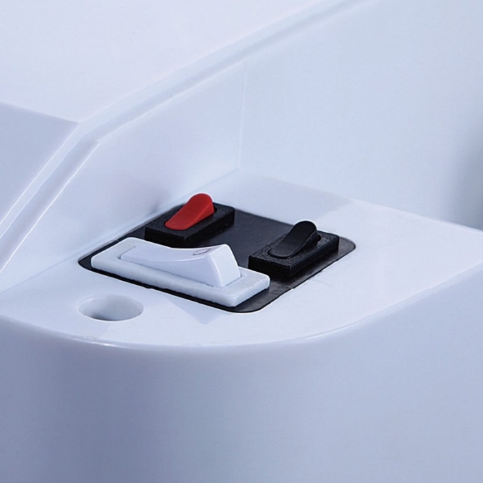 Jet White Pocket Blade Hand Dryer - 1650W Buttons - HD1EF9