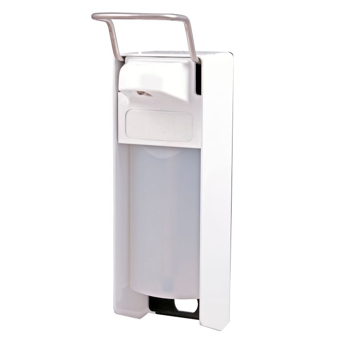 Prestige White Metal Short Lever Soap Dispenser 500ml - 8005