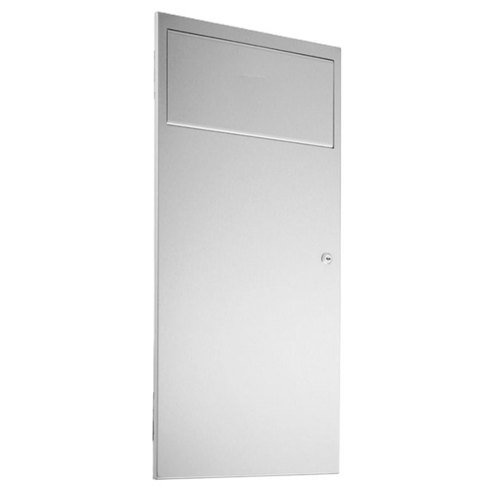 Prestige 11 Litre Recessed Waste Bin - Brushed Stainless Steel Image on a white background - WP134