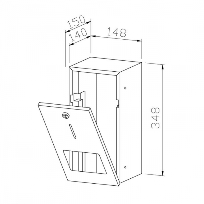 Prestige Toilet Paper Dispenser Recessed 