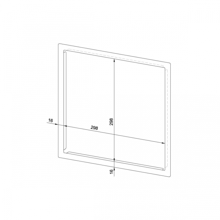 Prestige Flush Mounted Paper Towel Dispenser 250 Cover Frame - WP114