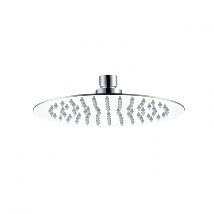 JTP Glide Polished Chrome Round Ultra-Thin 400mm Overhead Shower image - GLR400