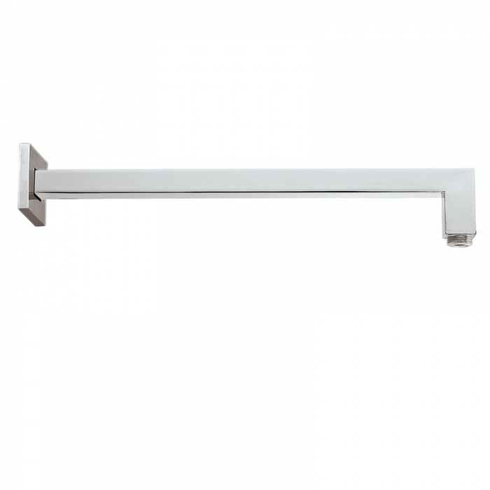 JTP Sam Square Wall Mounted Polished Chrome 400mm Shower Arm image - C021003