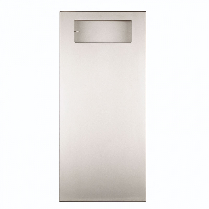 Prestige Slimline Recessed 18 Litre Waste Bin - Front View