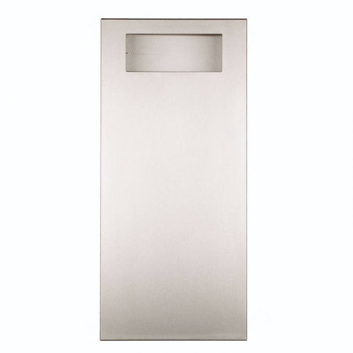 Prestige Slimline Recessed 18 Litre Waste Bin - Front View