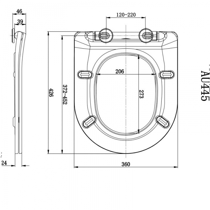 Scudo Slim Soft Close Toilet Seat
