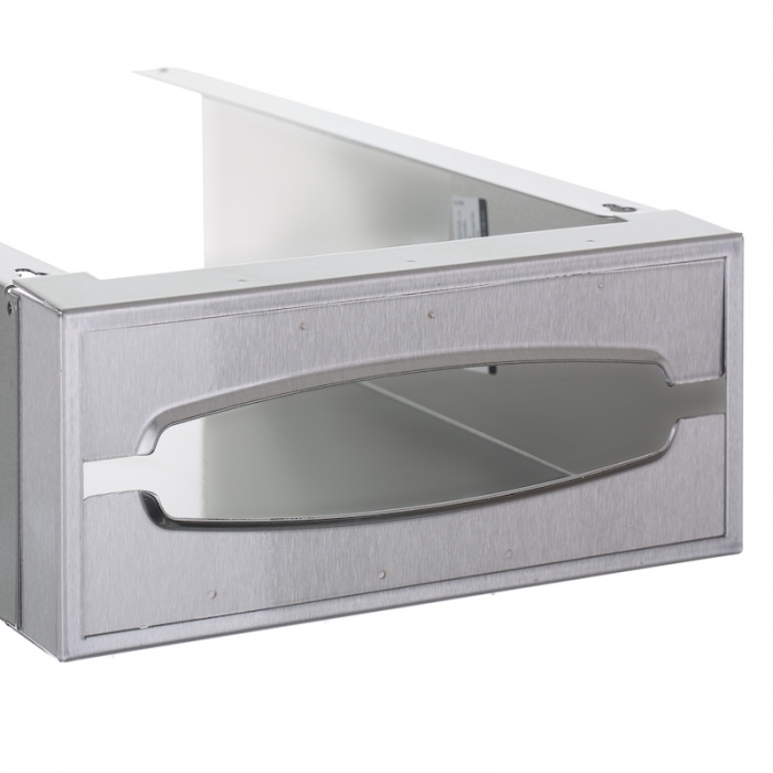 92294SS Behind The Mirror Flat End Paper Towel Dispenser bottom 