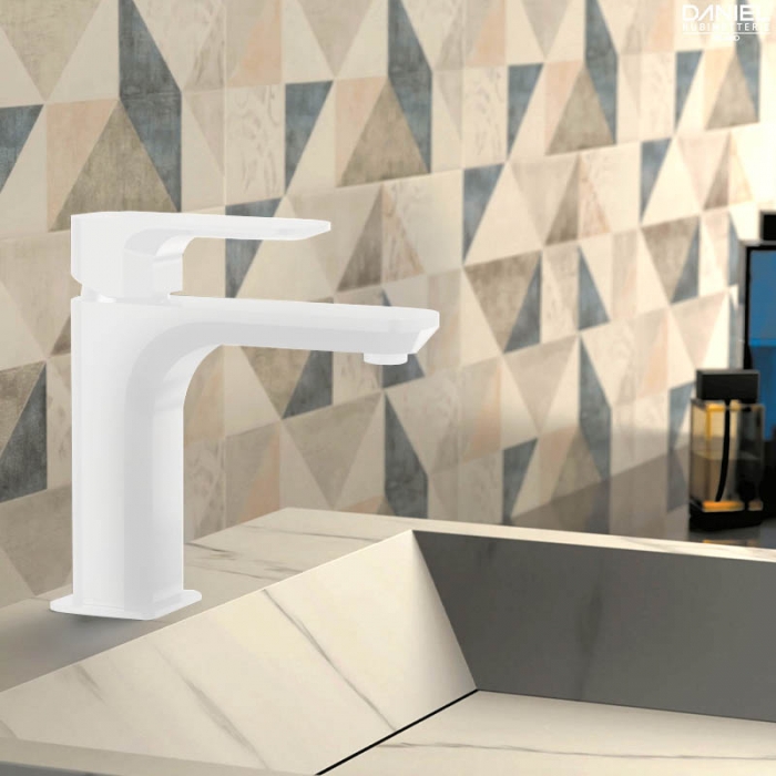 DANIEL Tiara Basin Mixer Tap Matt White