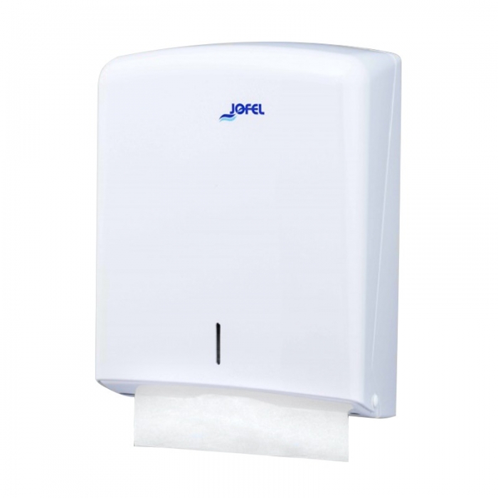 White Plastic Paper Towel Dispenser