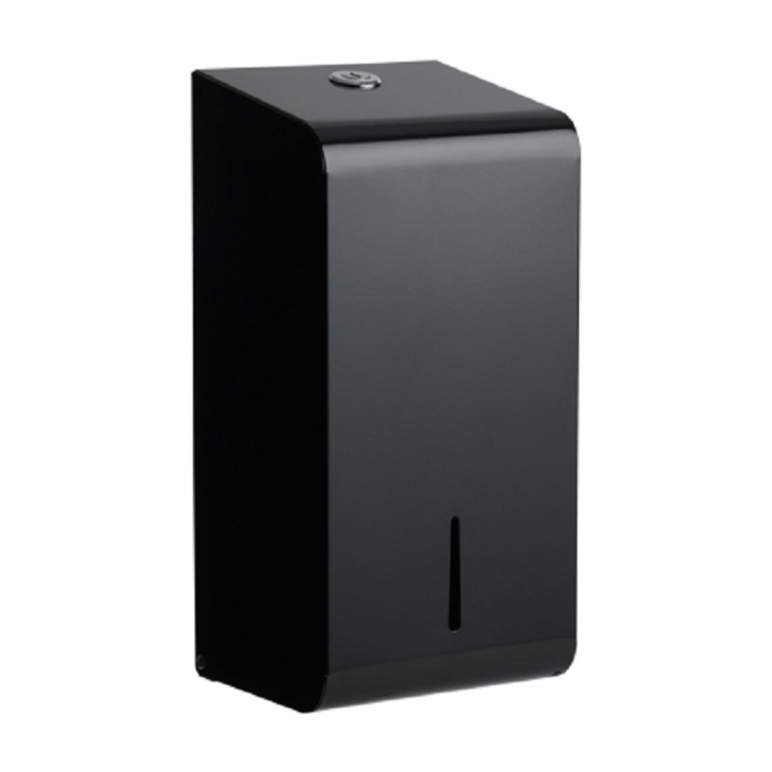 Opal Black Matt Multiflat Tissue Dispenser