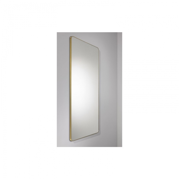 Abode Mayar Tablet Mirror 450mm x 900mm - Brushed Brass Angled ABM1023